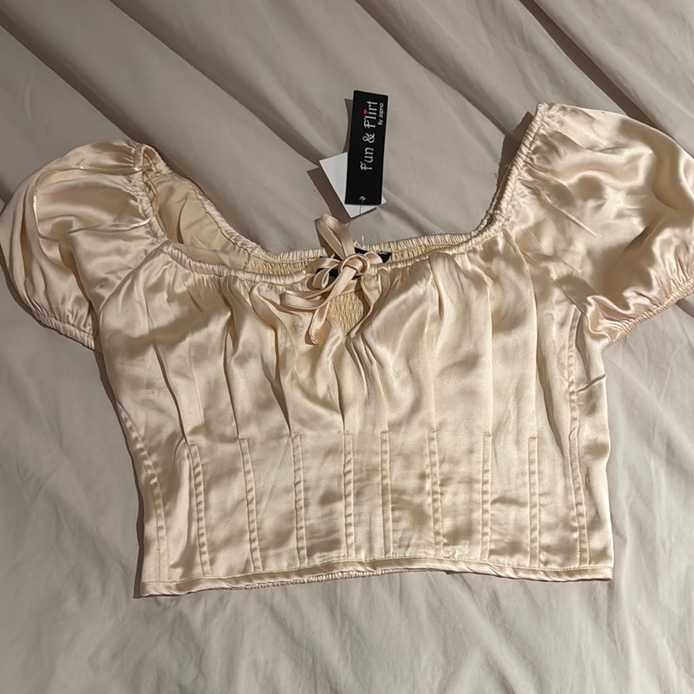 For Love And Lemons Cream Puff Sleeve Top From Discovery